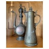 Hand Forged Tea Kettle, Indian and Middle Eastern 