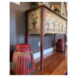 Wicker Wrapped Lidded Vessels