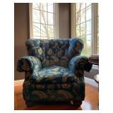 Lillian August Tufted Back Over Sized Armchairs, PAIR