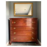 Hepplewhite Style Chest of Drawers with Eagle Inlay 
