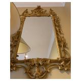Pierced Giltwood Mirror, PAIR
