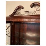 Stickley Details Like Delicate Dentil Molding, Pierced Frieze, Hand Glazed Glass Panes 