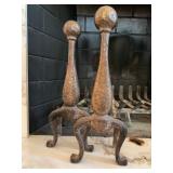 Hand Wrought Andirons 