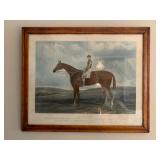 St. Blaise, Derby Horse Hand Colored Engraving 