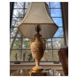 Hand Painted Urn Lamp