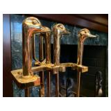 Duck Head Fireplace Tools