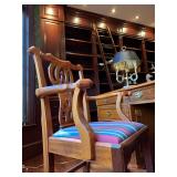 Chippendale Carved Frame Armchairs, PAIR 