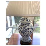 Blue and White Lamps, PAIR