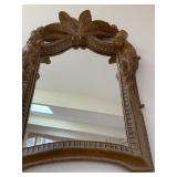 Carved Frame Mirror Featuring Monkeys