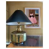 Hand Hammered Brass Lamp