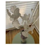 Hand blown Frosted Glass Flowers