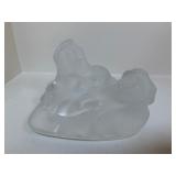 Frosted Crystal Nude in the style of Lalique