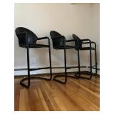 Leather Wrapped Counter Height Barstools