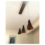 Speckled Art Glass Pendant Light Fixture