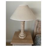 Limestone Lamps, PAIR