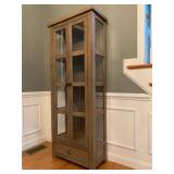 Farmhouse Style Glass Door Cabinet
