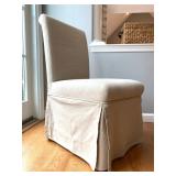 Linen Slip Cover Chairs, Set of Four
