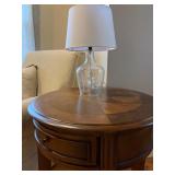 End Tables, Pair, with Medallion Inlay