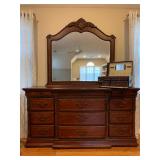 Twelve Drawer Chest with Mirror