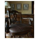 Leather Seat Bar Stools with Swivel