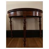 Card Table with Turned Legs