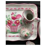 Luneville Faience "Rooster" Dinner Service