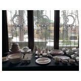 Luneville Faience "Rooster" Dinner Service