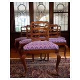 Queen Anne Side Chairs, Set of Sex