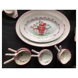 Luneville Faience "Rooster" Dinner Service