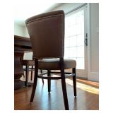 Reverse of Ethan Allen Leather Side Chairs
