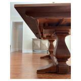 Detail of Ethan Allen Trestle Table