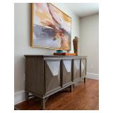 Ethan Allen Geometric Credenza