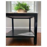 Square End Table with Marble Top