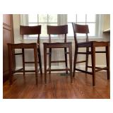 Ethan Allen Bar Stools, Set of THREE