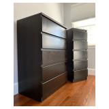Simple Black Chests of Drawers