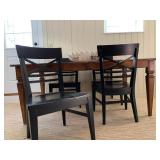 Ethan Allen Table, Ethan Allen Side Chairs, set of Four