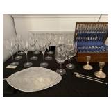 Kate Spade Crystal, Michael Aram Platter, Silver Plate Flatware, Sterling