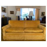 Vintage Gold Velour Sofa