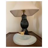 Murano Glass, Bronzed Lamp with Chinese Characters 