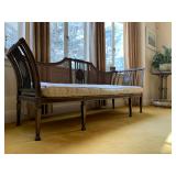 Vintage Cane Back Sofa, Hand Painted