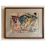 Captain Joe Miron, Local Celebrity, Watercolor