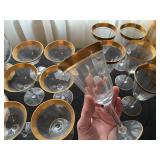 Gold Rimmed Stemware
