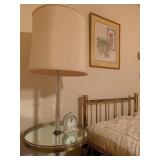 Vintage Lamp with Mirrored Stand