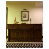 Crotch Mahogany Sideboard