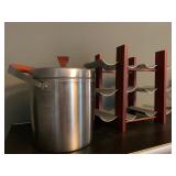 Vintage West Bend Ice Bucket, Wine Rack