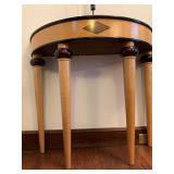 Bombay Company Inlaid Demilune Console Table