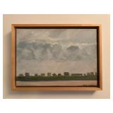 Barbara Levine, Truro, MA, Beach Cottages, Oil on Canvas