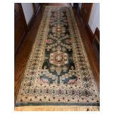 Blue Green Pakistani Wool Runner from Bloomingdales