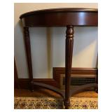 Mahogany Demilune Hall Table