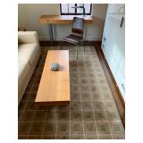 Like New Geometric Wool Room Rug